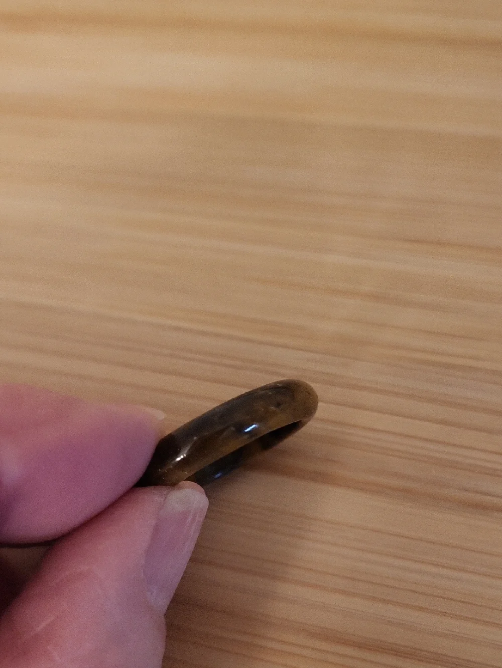 NWOT Tigers Eye Gemstone Band Ring
